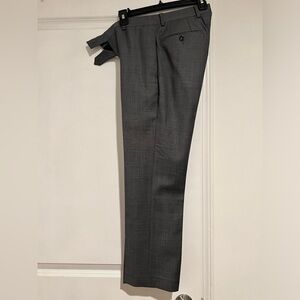 Calvin Klein 100% Wool Grey Sharkskin Suit Pant 29x27